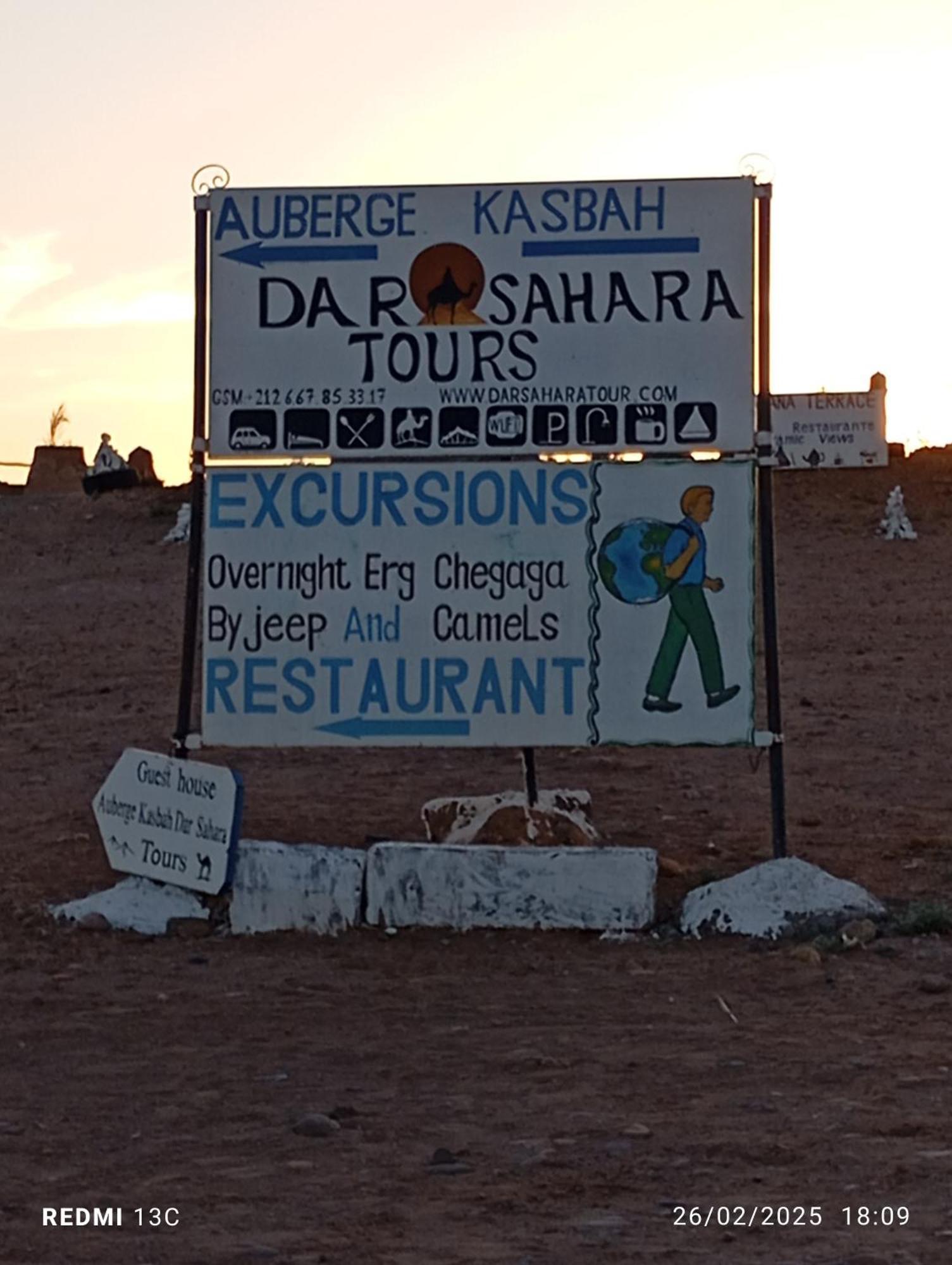 Auberge Kasbah Dar Sahara Tours M'Hamid El Ghizlane Exterior foto